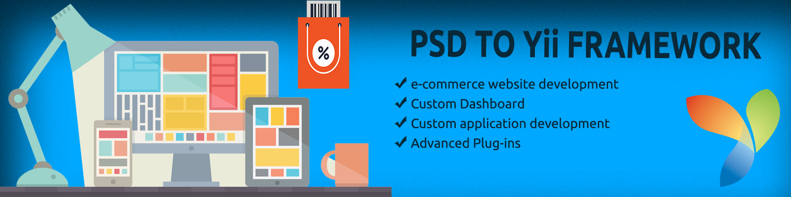 psd to yii conversion services